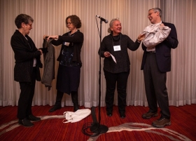 Carolyn Fine Friedman, Christine James, Andrea Bretting, Phil Johnson at 2018 HEFN annual meeting.